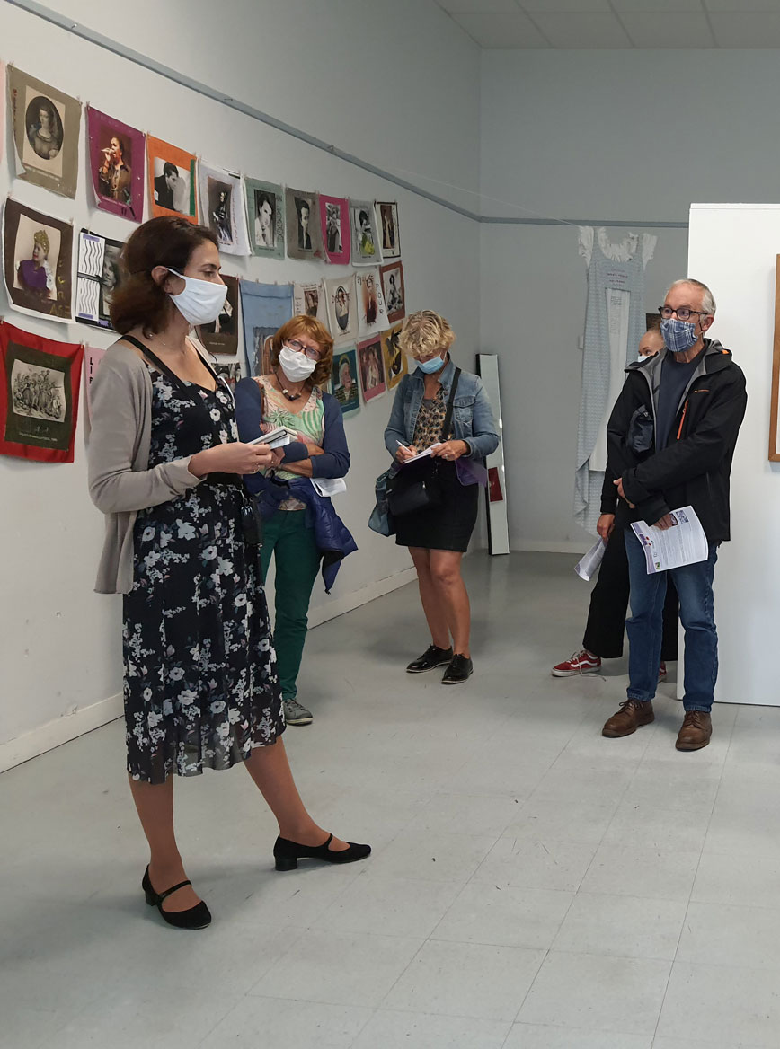 Exposition [Nous qui avons une histoire], septembre 2020, visite commentée par Sonia de Puineuf