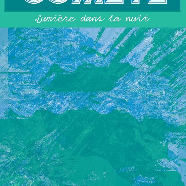 Marion Bonjour, couverture pour le premier numéro de Comète, A3, risographie.