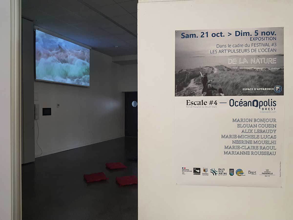 Alix Lebaudy, Phases, vue de l'exposition Escale #4 — Océanopolis, 2023, Océanopolis, Brest. © Photo : Marie-Claire Raoul