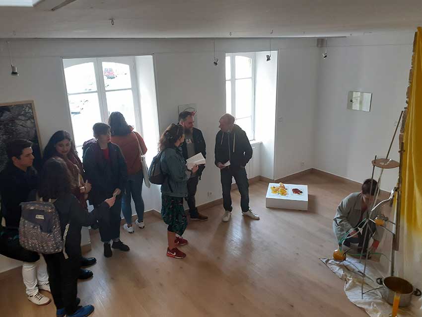 Vernissage de l'exposition [Escale #1 — Brest], le 29 mars 2022 à la Maison de la Fontaine à Brest