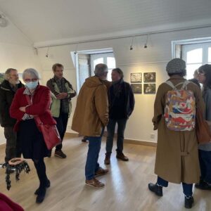 Vernissage de l'exposition [Escale #1 — Brest], le 29 mars 2022 à la Maison de la Fontaine à Brest