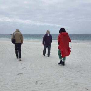 Sur la plage de Coulouarn à Saint Pabu