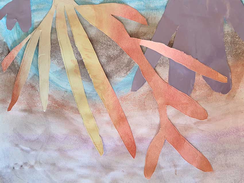 Atelier [Algues en pagaille] animé par Marianne Rousseau le 1er novembre 2023 à Océanopolis dans le cadre de l'exposition Escale #4.