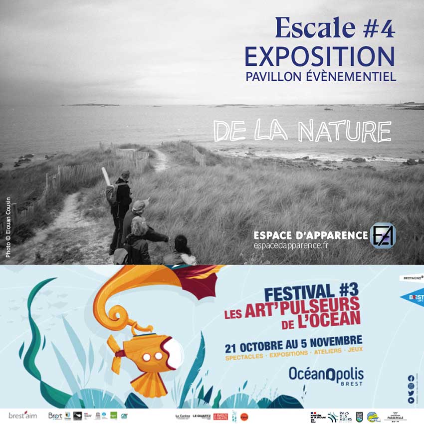 Visuel exposition Escale 4-Oceanopolis du 21 octobre au 5 novembre 2023