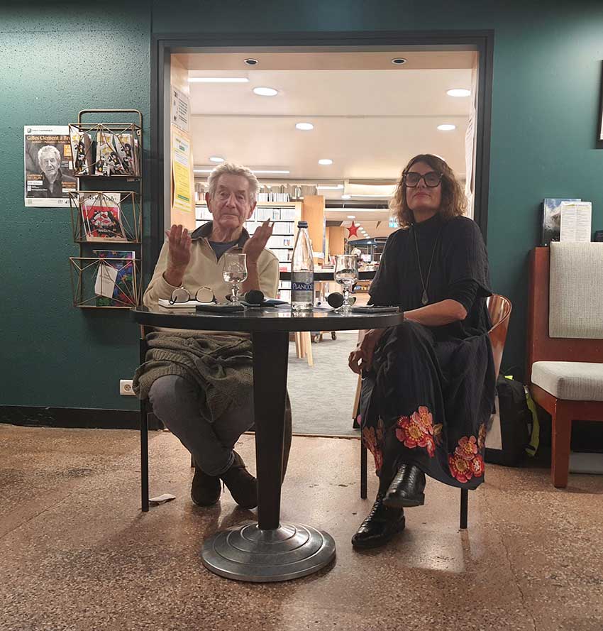 Rencontre littéraire avec Gilles Clément à la Librairie Dialogues organisée par Espace d'apparence, 5 décembre 2025
