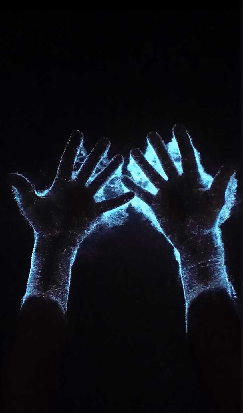 Pauline Hégaret, Impositions (mains), projet Mixotrophia, 2025