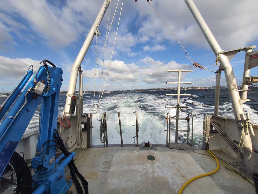 Départ du port de commerce de Brest, sortie scientifique en mer, résidence HABLOOM, 12 novembre 2024