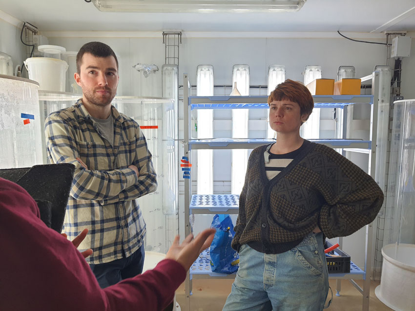 Résidence de gladys sauvage au Laboratoire de l'environnement marin à l'Institut universitaire européen de la mer à Plouzané, 26 février 2026. © M.-C. Raoul